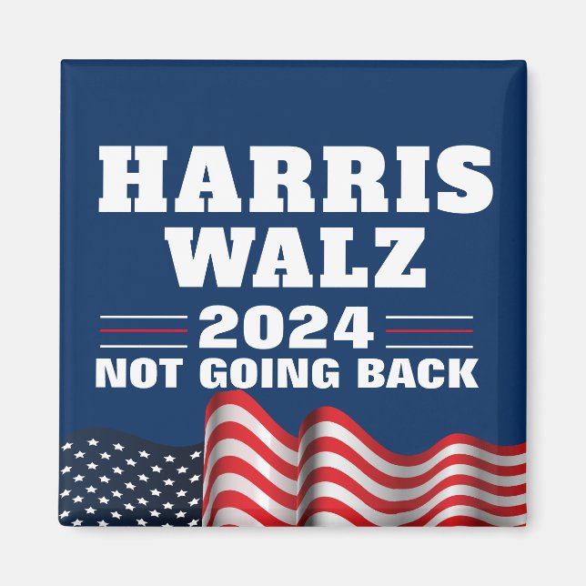 Harris Walz 2024 | Röstdemokrat Magnet (Framsidan)