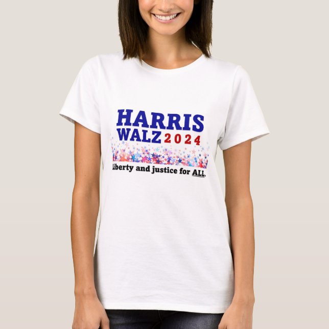 Harris Walz 2024 Shirt T (Framsida)