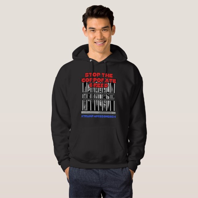 HARRIS-WALZ 2024 STOPPADE BOLAGSGREED HOODIE (Hel framsida)