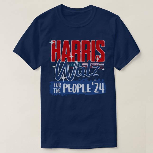 Harris Walz 2024 T Shirt (Design framsida)