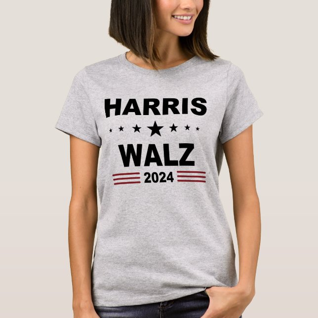 Harris Walz 2024 T Shirt (Framsida)