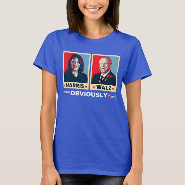 Harris Walz 2024 T Shirt (Framsida)