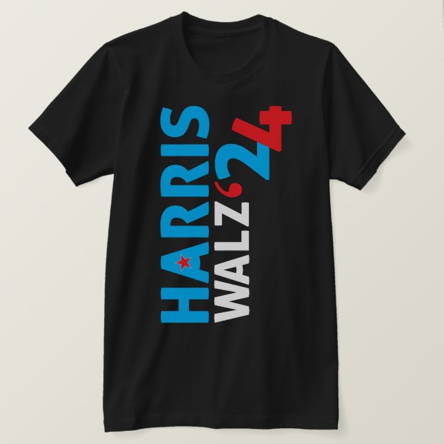 Harris Walz 2024 T Shirt (Design framsida)