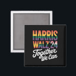 Harris Walz 2024 tillsammans kan vi välja HBT-pers Magnet<br><div class="desc">Harris Walz 2024 Tillsammans kan vi välja HBT Rainbow Democrat Vote Blue</div>