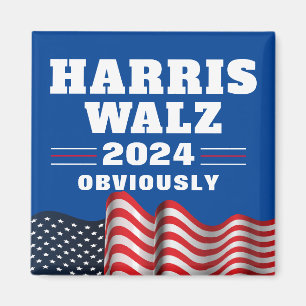 Harris Walz 2024 Uppenbar Magnet