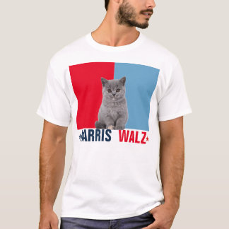 Harris Walz 2024, uppenbarligen Red Blue T Shirt