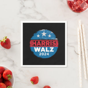 Harris Walz 2024 Val Kamala Harris Tim Waltz  Pappersservett
