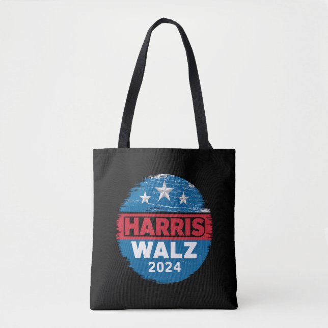 Harris Walz 2024 Val Kamala Harris Tim Waltz  Tygkasse (Framsida)