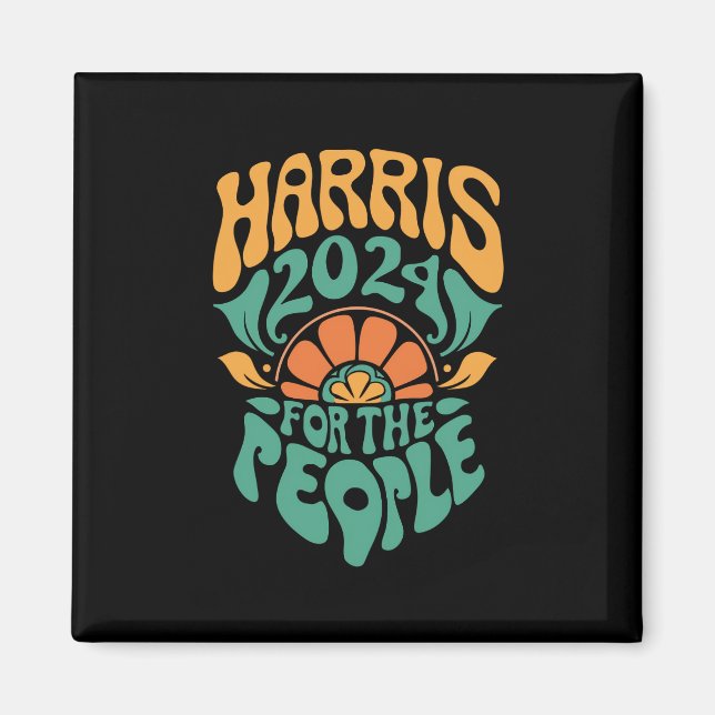 Harris Walz 2024 Val President Kamala Harris  Magnet (Framsidan)