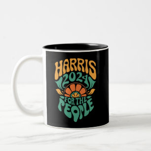 Harris Walz 2024 Val President Kamala Harris Två-Tonad Mugg