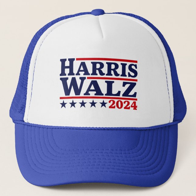 Harris Walz 2024 Valection Kamala Harris Tim Waltz Keps (Framsida)
