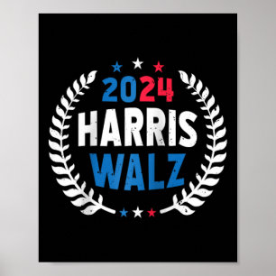 Harris Walz 2024 Valection Kamala Harris Tim Waltz Poster