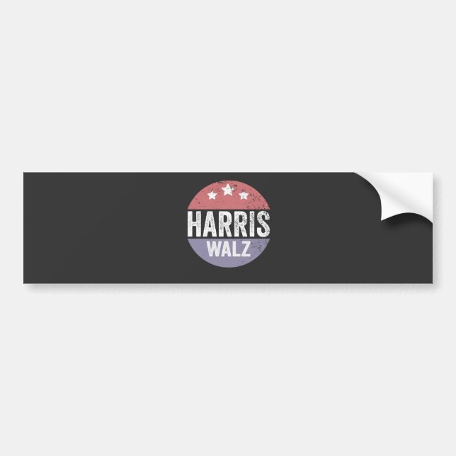 Harris Walz 2024 Valection Kamala Tim Waltz Americ Bildekal (Framsidan)