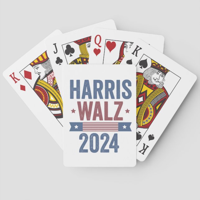 Harris Walz 2024 Valection Kamala Tim Waltz Americ Casinokort (Baksidan)