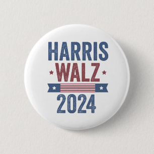 Harris Walz 2024 Valection Kamala Tim Waltz Americ Knapp