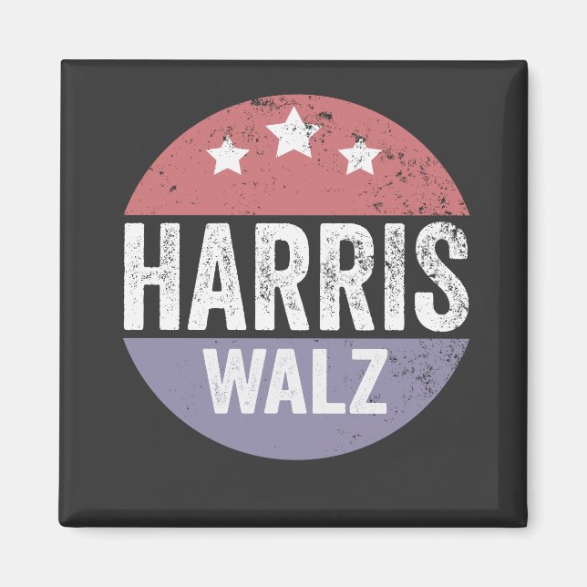 Harris Walz 2024 Valection Kamala Tim Waltz Americ Magnet (Framsidan)