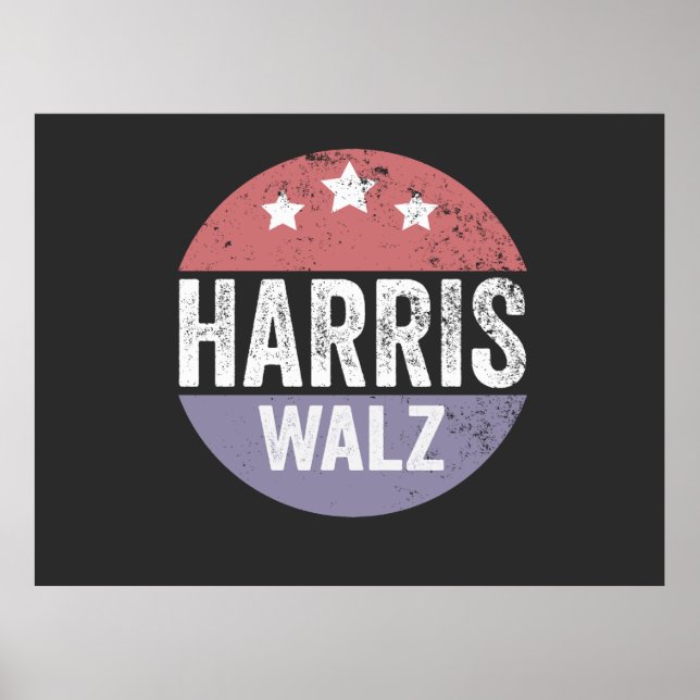 Harris Walz 2024 Valection Kamala Tim Waltz Americ Poster (Framsidan)