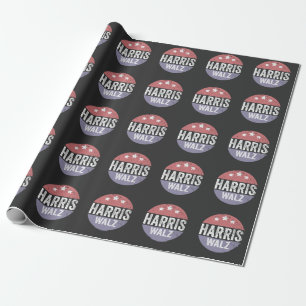 Harris Walz 2024 Valection Kamala Tim Waltz Americ Presentpapper