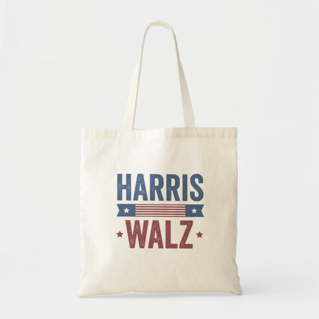 Harris Walz 2024 Valection Kamala Tim Waltz Americ Tygkasse (Framsidan)