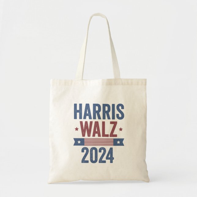 Harris Walz 2024 Valection Kamala Tim Waltz Americ Tygkasse (Framsidan)