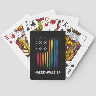 Harris Walz 2024 Valection Kamala Tim Waltz LGBT Casinokort