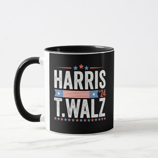 Harris Walz 2024 Valection Kamala Tim Waltz Mugg (Vänster)