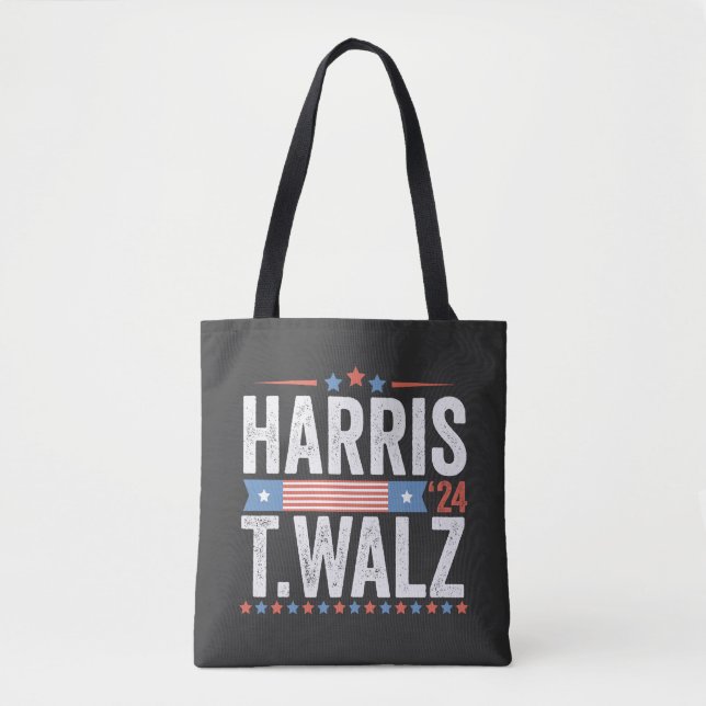 Harris Walz 2024 Valection Kamala Tim Waltz Tygkasse (Framsida)