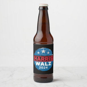 Harris Walz 2024 Valet Kamala Harris Tim Waltz Ölflaska Etikett
