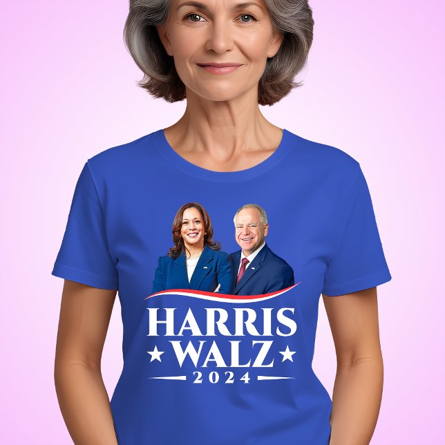 Harris Walz 2024, valfoto kampanj T Shirt (Skapare uppladdad)