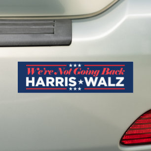 Harris Walz 2024 Vi är inte tillbaka Bildekal