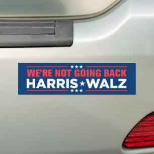 Harris Walz 2024 Vi är inte tillbaka Bildekal