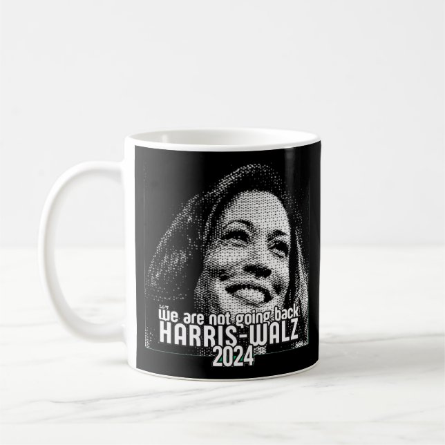 HARRIS-WALZ 2024 VI GÅR INTE TILLBAKA KAFFEMUGG (Vänster)