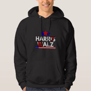 Harris Walz 24 Harry Balz 2024 Meme Demokrater Hoodie