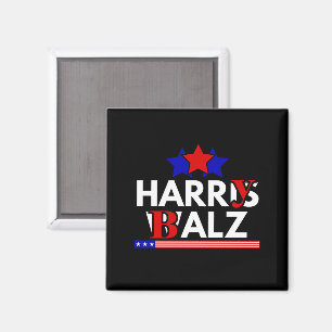 Harris Walz 24 Harry Balz 2024 Meme Demokrater Magnet