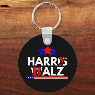 Harris Walz 24 Harry Balz 2024 Meme Demokrater Nyckelring