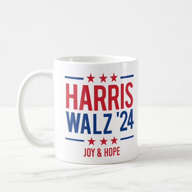 Harris Walz "24 - Joy and Hope Kaffemugg (Vänster)