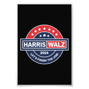 Harris Walz 24 Kamala Harris Madame President 2024 Fototryck
