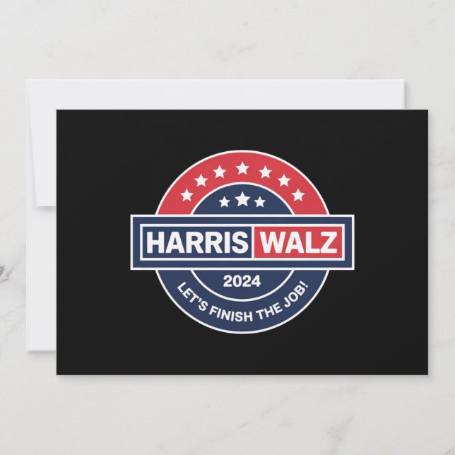 Harris Walz 24 Kamala Harris Madame President 2024 Inbjudningar (Framsida)