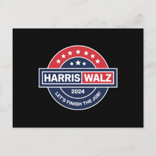 Harris Walz 24 Kamala Harris Madame President 2024 Vykort