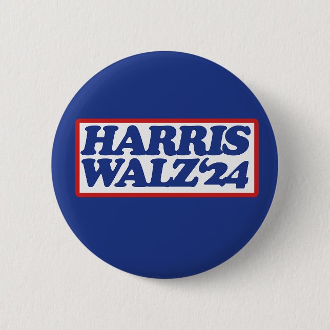 Harris Walz "24 Knapp (Framsida)