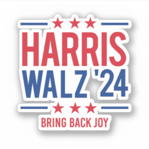 Harris Walz '24 - Ta tillbaka glädjen Klistermärken