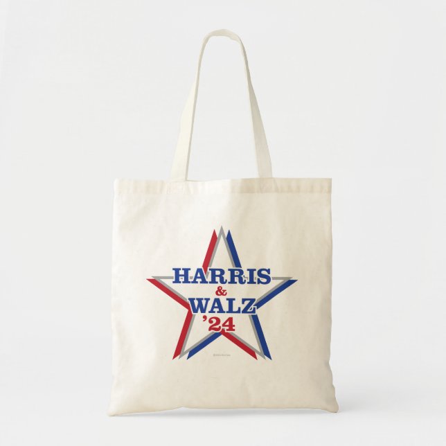 HARRIS & WALZ '24 Tote Bag Tygkasse (Framsidan)