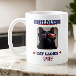 Harris Walz Cat Photo Chilless Cat Dam Unite Kaffemugg