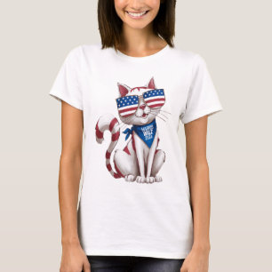 Harris Walz Chilless Cat Dam T Shirt