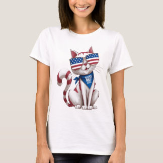 Harris Walz Chilless Cat Dam T Shirt