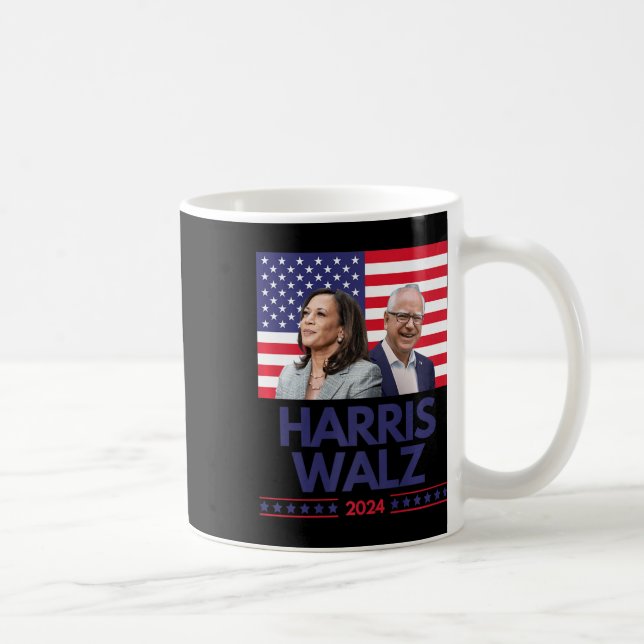 Harris Walz Election Kamala Harris Tim Waltz Ameri Kaffemugg (Höger)