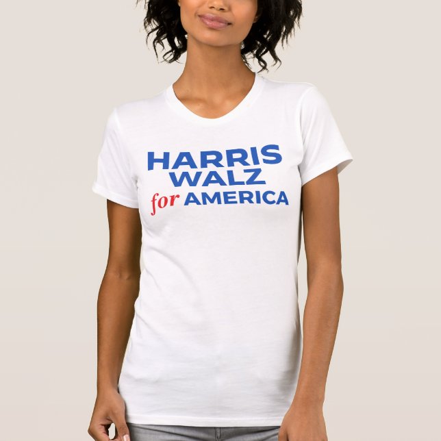 Harris Walz för Amerika T Shirt (Framsida)