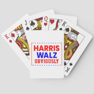 Harris Walz Gianni Kamala Harris för president Casinokort