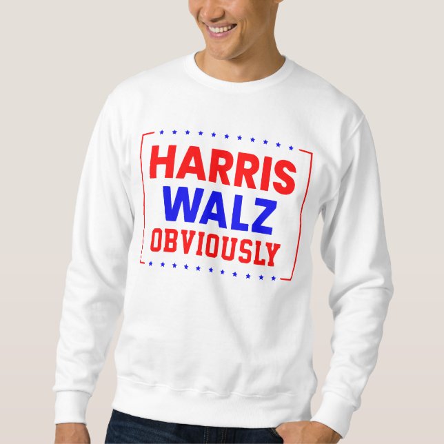 Harris Walz Gianni Kamala Harris för president Lång Ärmad Tröja (Framsida)