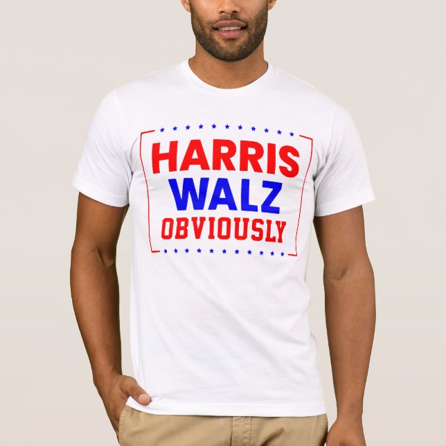 Harris Walz Gianni Kamala Harris för president T Shirt (Framsida)